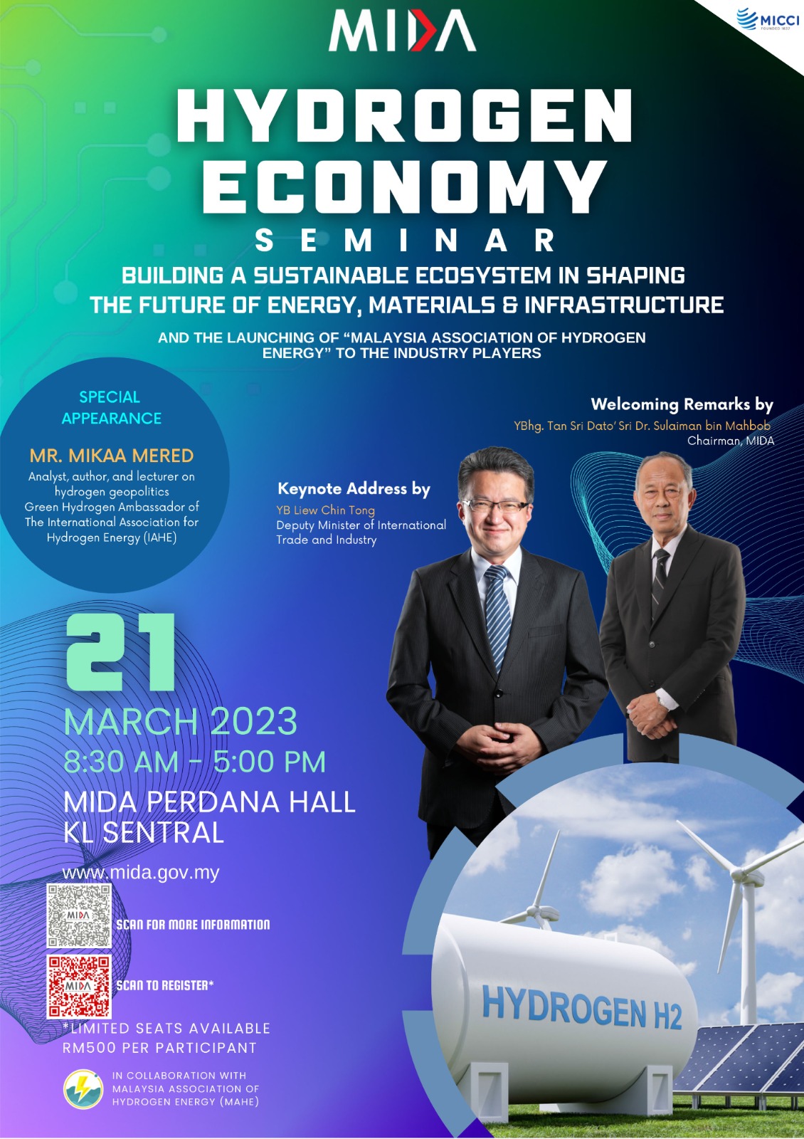 [Seminar] Hydrogen Economy – Building A Sustainable Ecosystem In Shaping The Future Of Energy, Materials & Infrastructure